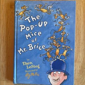 The Pop-Up Mice of Mr. Brice Book by Theo. LeSieg - Blue Cover